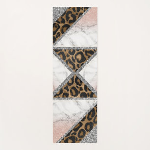 Tapete De Yoga Glitter Espumante Silver Marble Glitter Yoga Mat