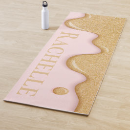 Tapete De Yoga Glitter Paint Dripe Yoga Mat