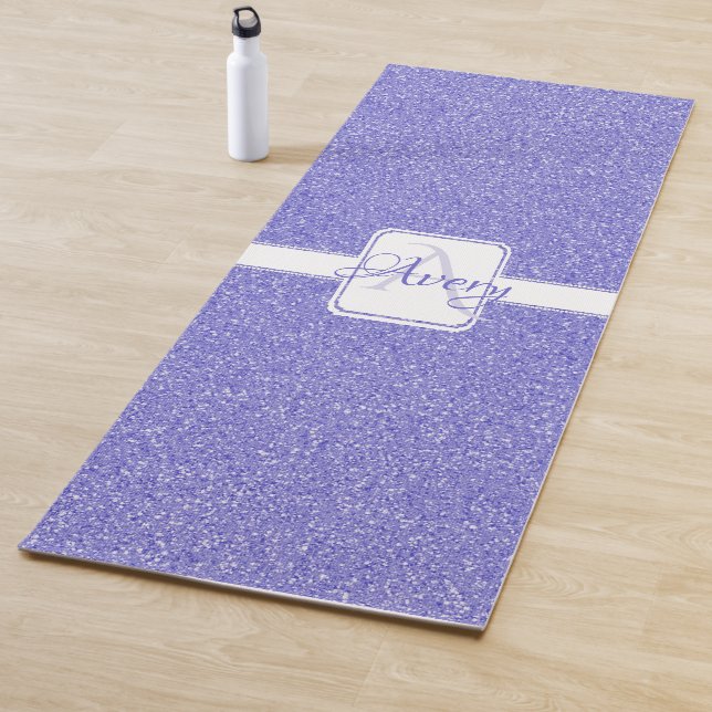 Tapete De Yoga Glitter Roxo - Ioga Mat Personalizado (In Situ)