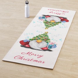 Tapete De Yoga Gnomos com presentes no Natal Yoga Mat Gift