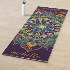 Tapete De Yoga Gold Mandala Yoga Mat