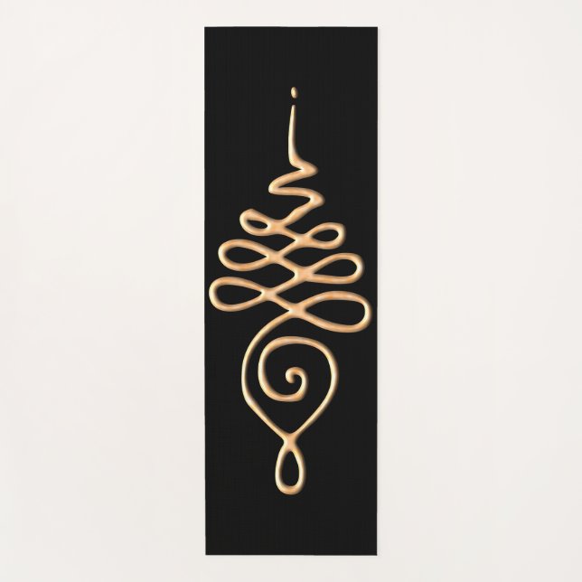 Tapete De Yoga Gold Unalome  (Frente)