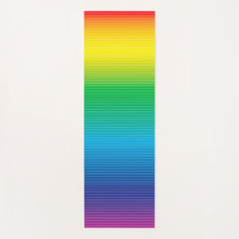 Tapete De Yoga Gradação de Cores com Linhas Yoga Mat