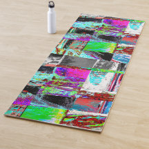 Tapete de Yoga – Grade Abstrata