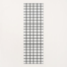 Tapete De Yoga Grade Preta e Branca