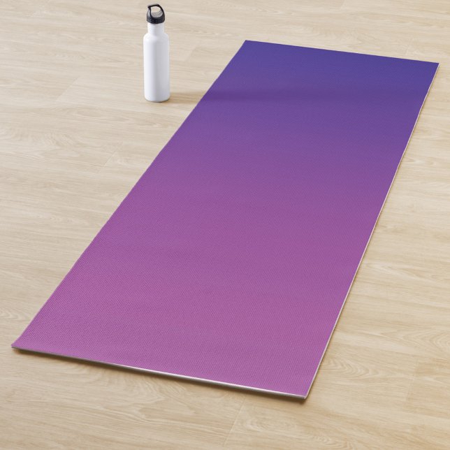 Tapete De Yoga Gradiente de fundo azul roxo  (Criador carregado)