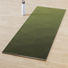 Tapete De Yoga Gradiente de oliva verde exército padrão de malha 