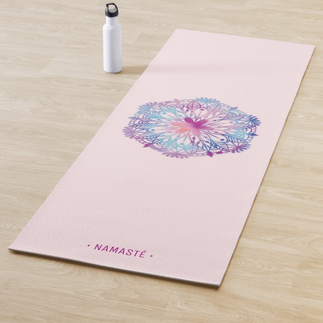 Tapete De Yoga Gradiente Mandala Lotus Flower Yoga Mat [1] (In Situ)