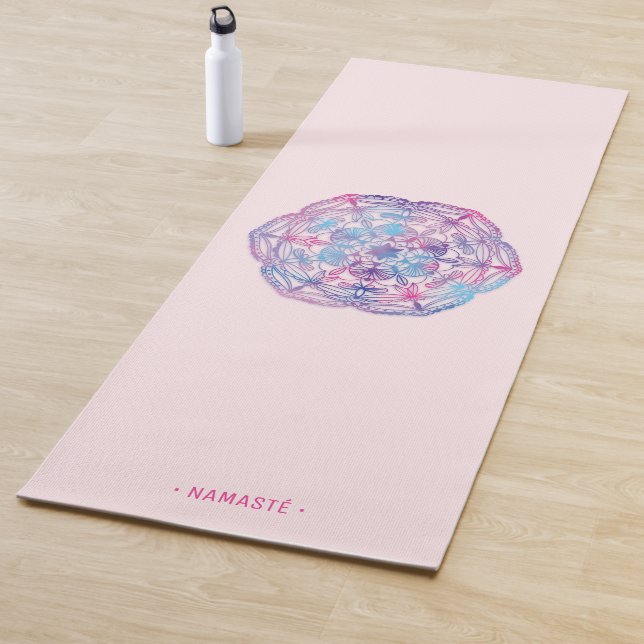 Tapete De Yoga Gradiente Mandala Lotus Flower Yoga Mat [4] (In Situ)