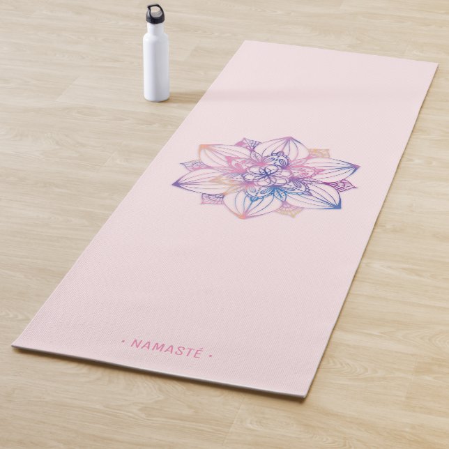 Tapete De Yoga Gradiente Mandala Lotus Flower Yoga Mat [8] (In Situ)