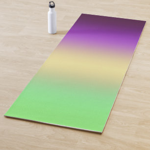 Tapete De Yoga Gradiente verde-claro roxo-escuro da moda