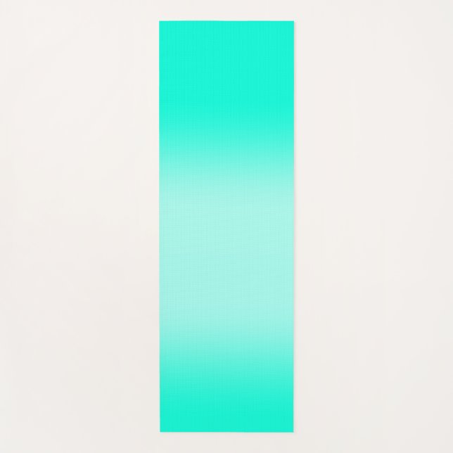 Tapete De Yoga Granulação verde moderna Natureza de Verão de Aqua (Frente)