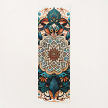 Green Mandala Harmony Yoga Mat (Um Lado)