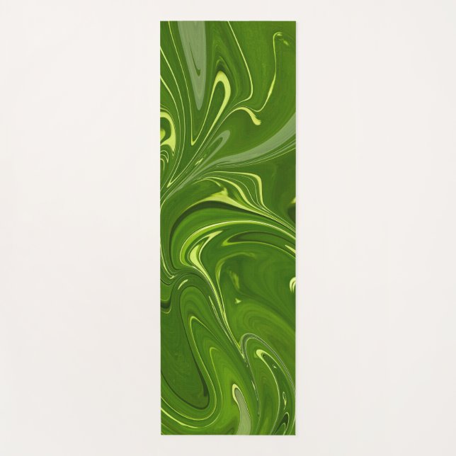 Tapete De Yoga Greenery Swirls (Frente)