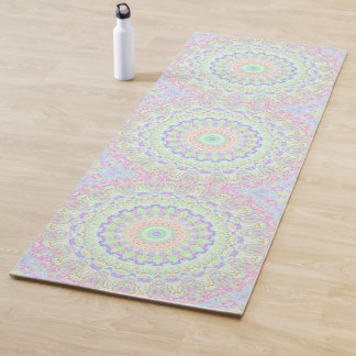 Tapete De Yoga Groovy Funky Boho Hippie Rainbow Abstrato Mandala
