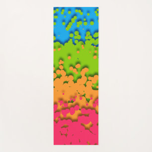 Tapete De Yoga Groovy Retro Bubble Trippy Funky Panromtic Pride