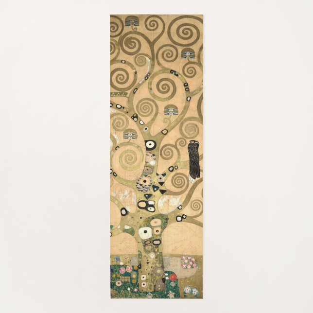 Tapete De Yoga Gustav Klimt - A árvore da vida, Stoclet Frieze (Frente)