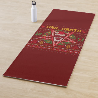 Tapete De Yoga Hail Santa Funny Weird Christmas Design