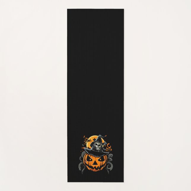 Tapete De Yoga Halloween/abóbora/outono/outono (Frente)