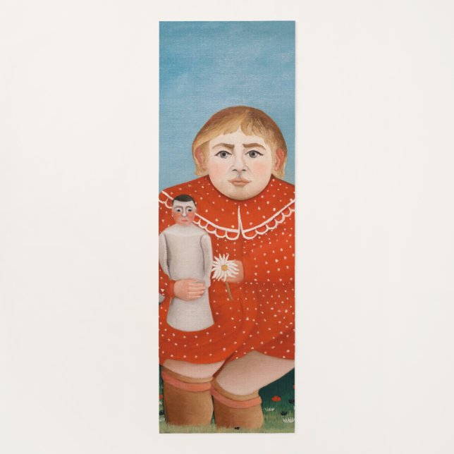 Tapete De Yoga Henri Rousseau - Criança com uma Doll (Verso)