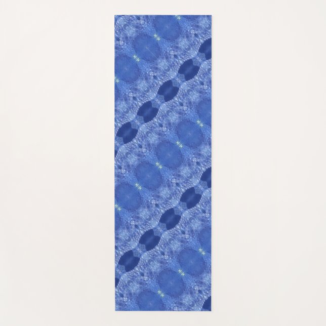 Tapete De Yoga Hy Blue Ikat 7 (Frente)