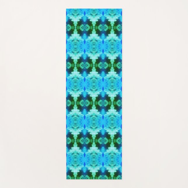 Tapete De Yoga Hy Blue Ikat Zen (Frente)