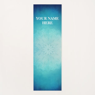 Tapete De Yoga Ice Blue Natural Mandala Floral