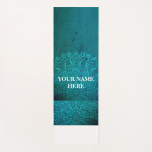 Tapete De Yoga Ice Blue Natural Mandala Floral