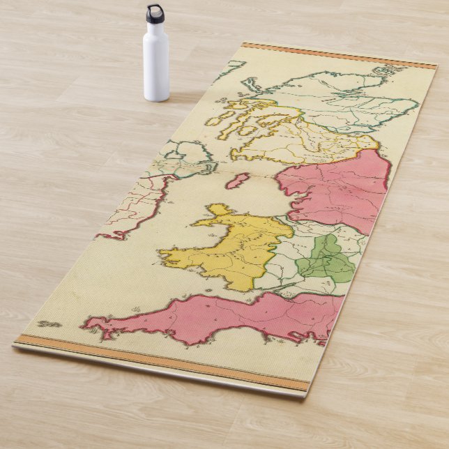 Tapete De Yoga Ilhas lisas de Ingleses do mapa (In Situ)