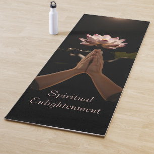 Tapete De Yoga Iluminação Espiritual da Flor Lotus