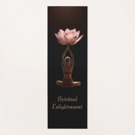 Tapete De Yoga Iluminação Espiritual da Flor Lotus