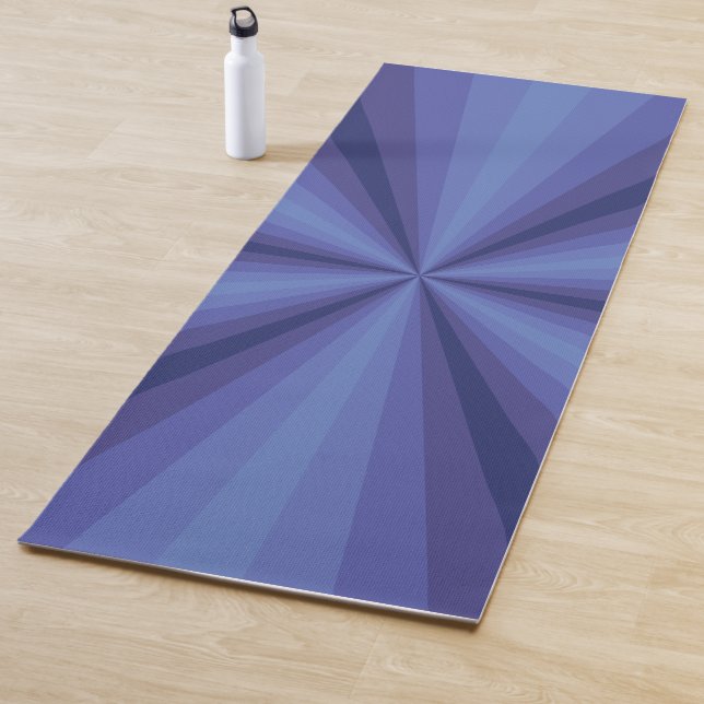 Tapete De Yoga Ilusão Óptica Ioga Mat Azul (In Situ)