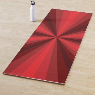 Tapete De Yoga Ilusão Óptica Ioga Mat Vermelho