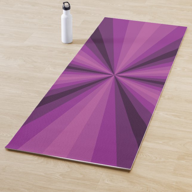 Tapete De Yoga Ilusão Óptica Ioga Roxa Mat (In Situ)