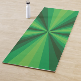 Tapete De Yoga Ilusão Óptica Ioga Verde Mat