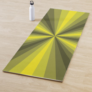 Tapete De Yoga Ilusões Ópticas Yoga Mat Amarelo