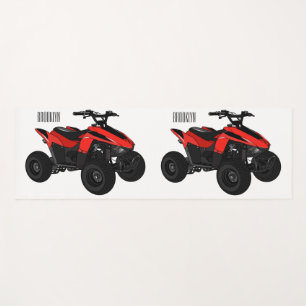 Tapete De Yoga Ilustração de desenho animado de bicicleta atv