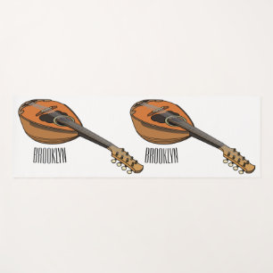 Tapete De Yoga Ilustração de desenho animado de Mandolin
