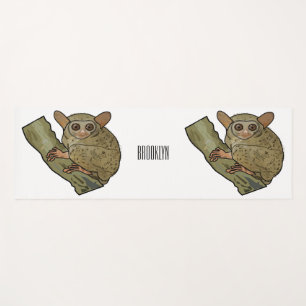 Tapete De Yoga Ilustração de desenho animado de Tarsier