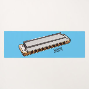 Tapete De Yoga Ilustração de desenho da Harmonica