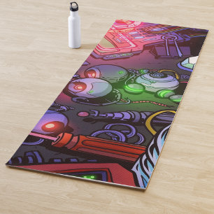 Tapete De Yoga Ilustração de grafite 