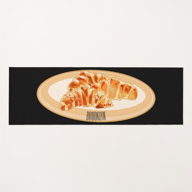Tapete De Yoga Imagem croissant (Frente (Horizontal))