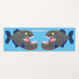 Tapete De Yoga Imagem de uma piranha engraçada e famosa