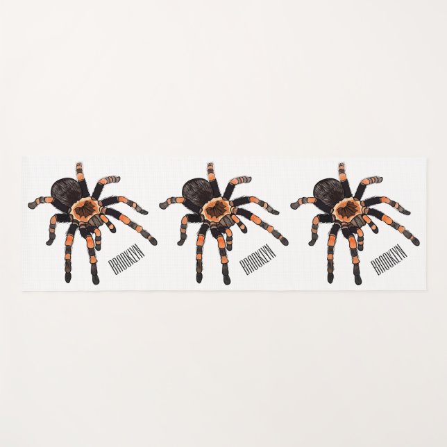 Tapete De Yoga Imagem do desenho de Tarantula (Frente (Horizontal))