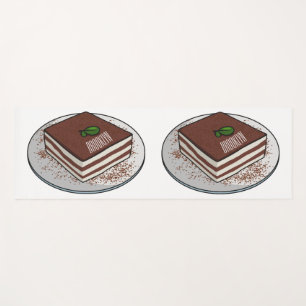 Tapete De Yoga Imagem do desenho do bolo Tiramisu