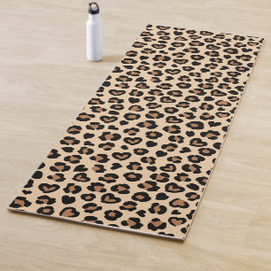 Tapete De Yoga Impressão Animal, Leopardo Castanho, Manchas de Ch