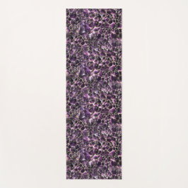 Tapete De Yoga Impressão de cristal de pedra preciosa Amethyst