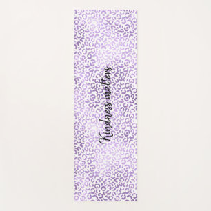 Tapete De Yoga Impressão de Leopardo Roxo personalizada