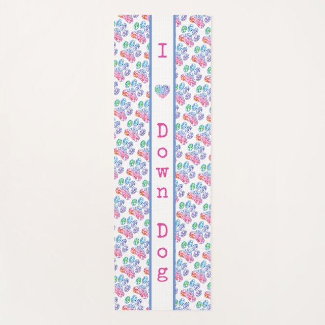 Tapete De Yoga Impressão de Paw Yoga Mat (Frente)