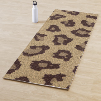 Tapete De Yoga Impressão Leopardo